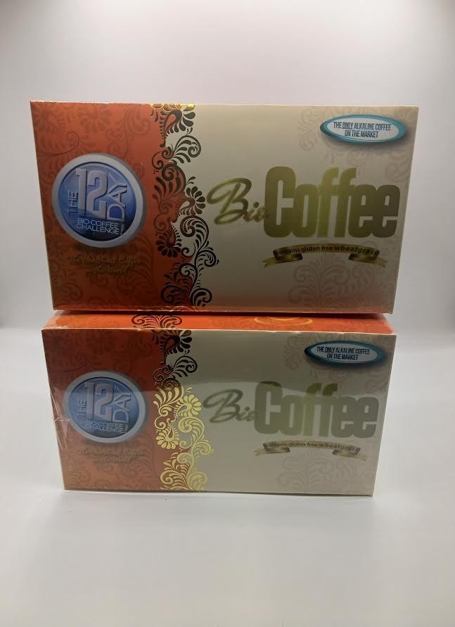 **2 PACK** Instant Bio Coffee, with Wheatgrass & Chicory root, 16 packets each