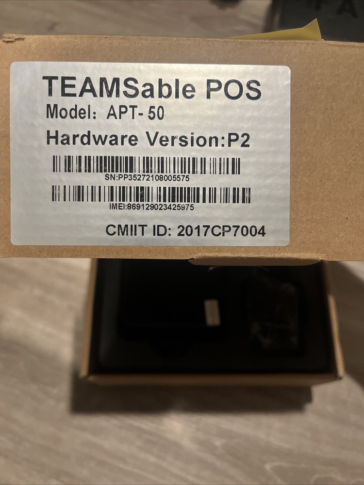 TEAMSable ATP-50 5.5" Handheld POS System with Printer and Card Reader