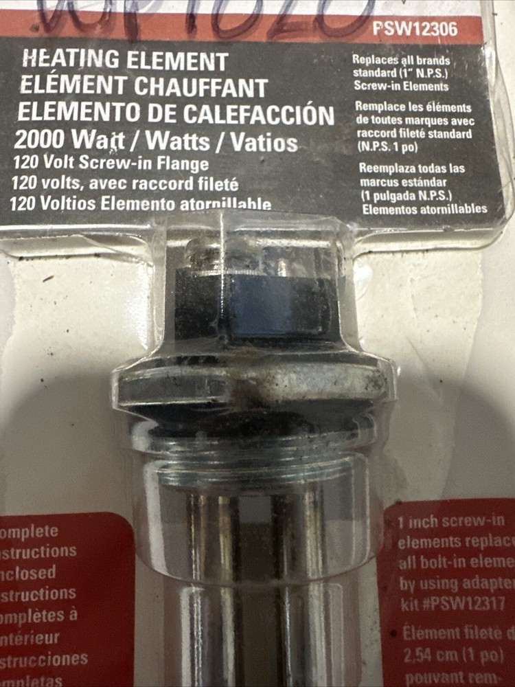 ProSelect PSW12306 2000 Watt Screw-In Heating Element