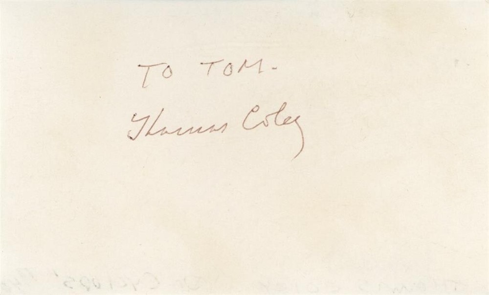 Tom Coley- Signed Card