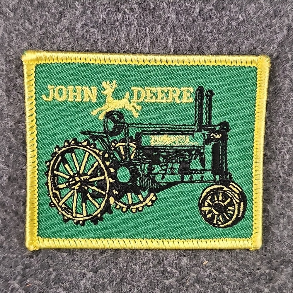 John Deere Model A Tractor On Steel Iron On Patch
