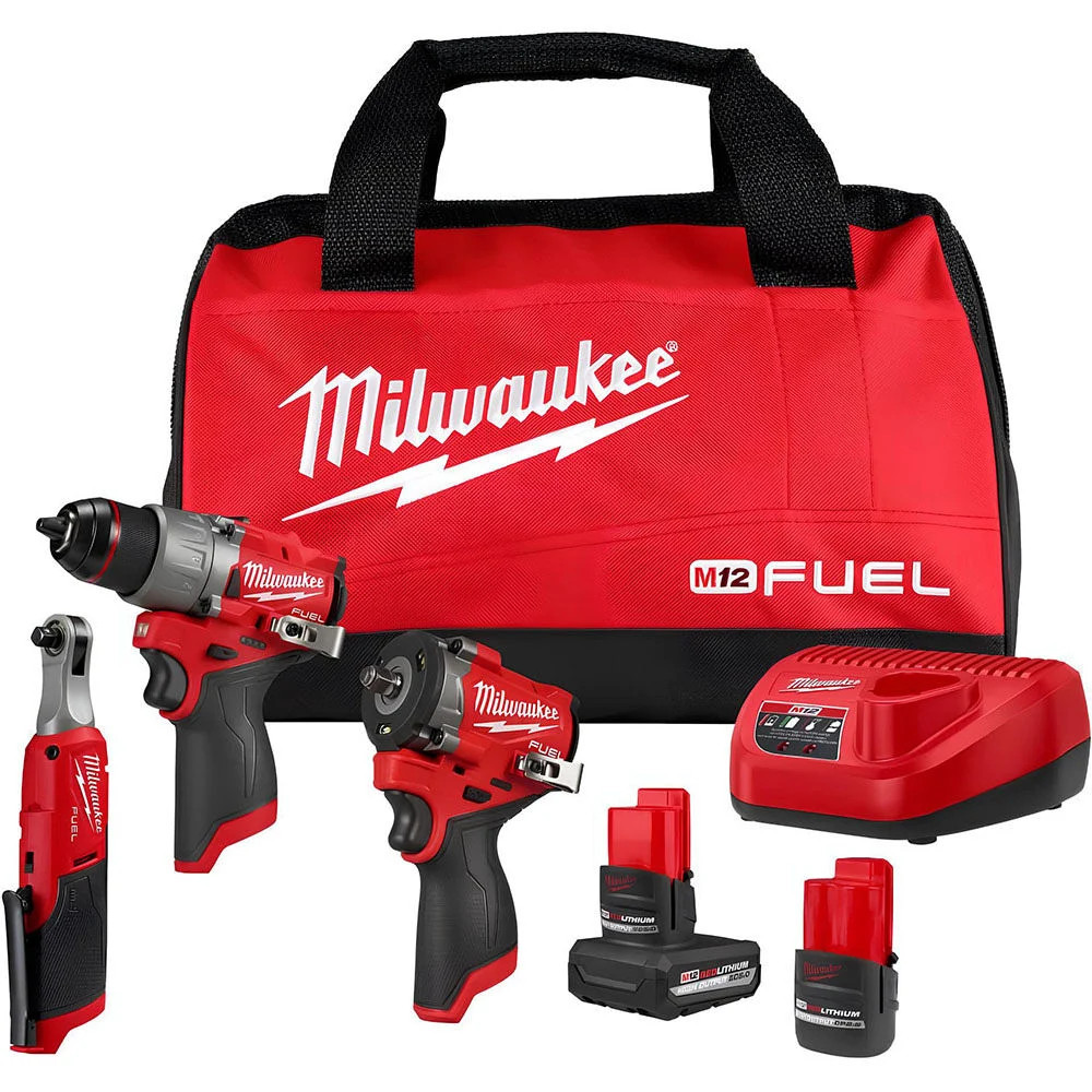 Milwaukee M12 Fuel 3 Tool Combo Kit