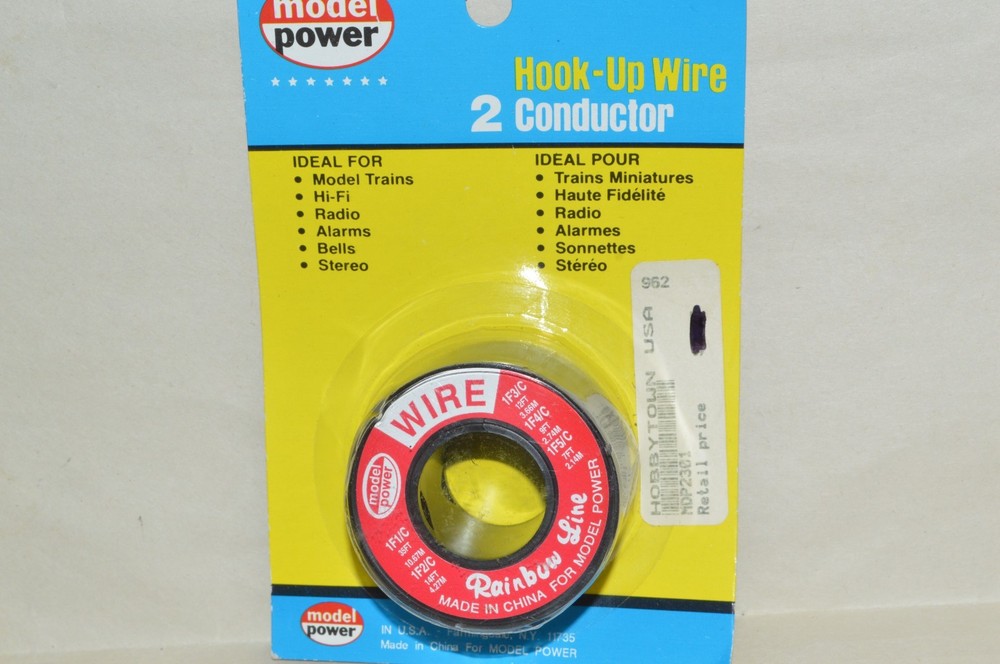 HO scale Model Power 2-conductor hook-up wire