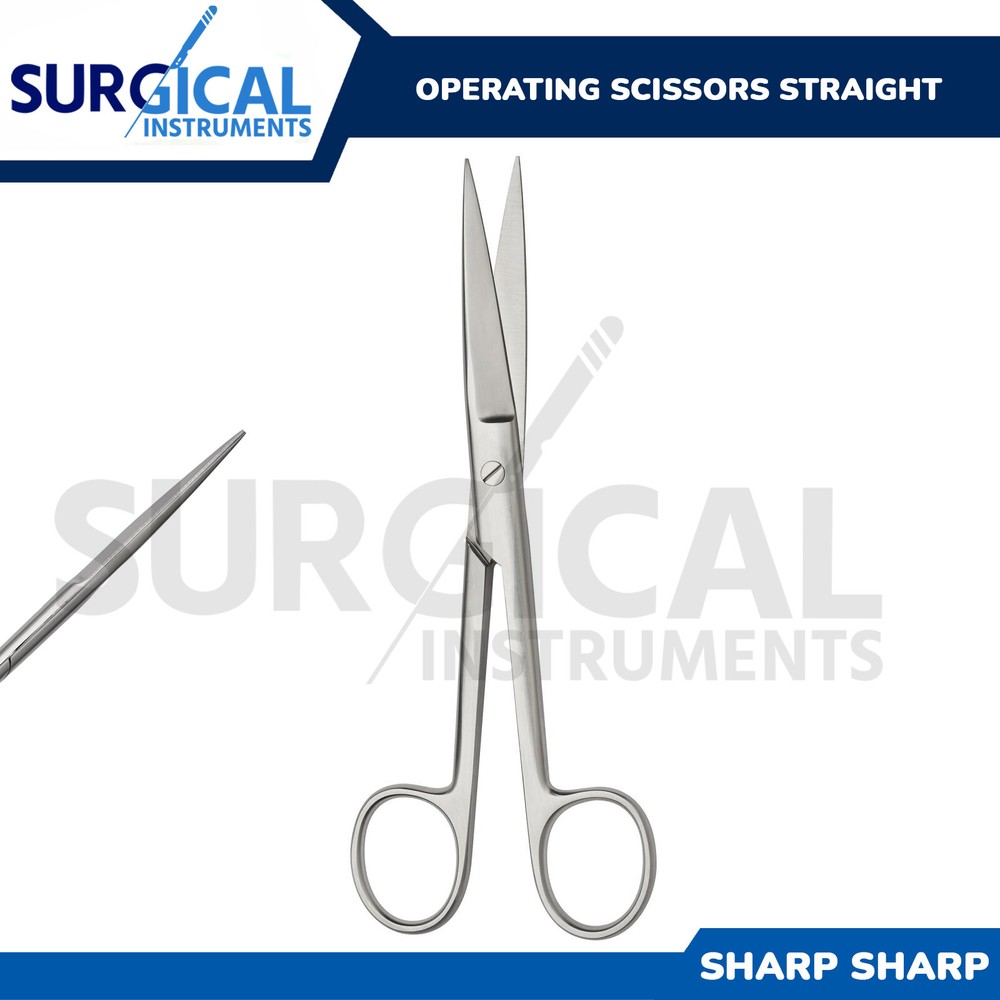 Surgical Operating Dissecting Straight Scissors 4.5" Sharp/Sharp German Grade