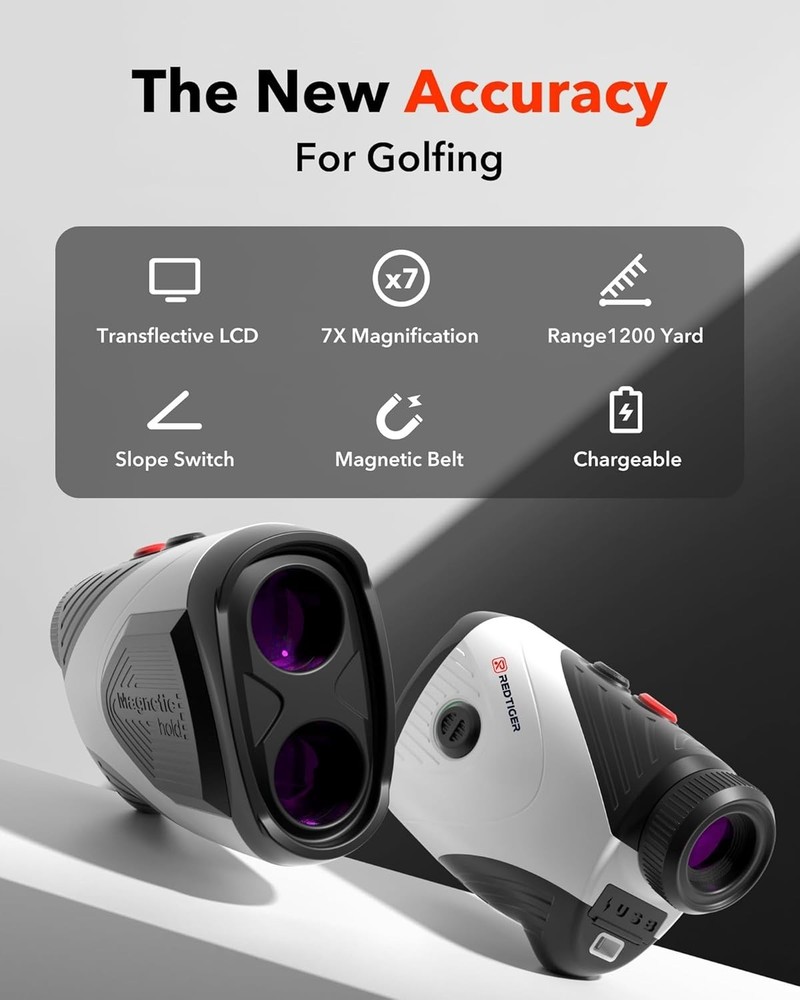 Advanced Golf Laser Rangefinder 1200 Yards USB-C Charging