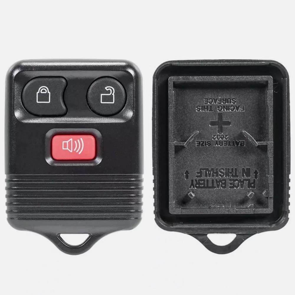 Black 3 Button Keyless Entry Replacement Key Remote Fob Shell Case Fit for Ford