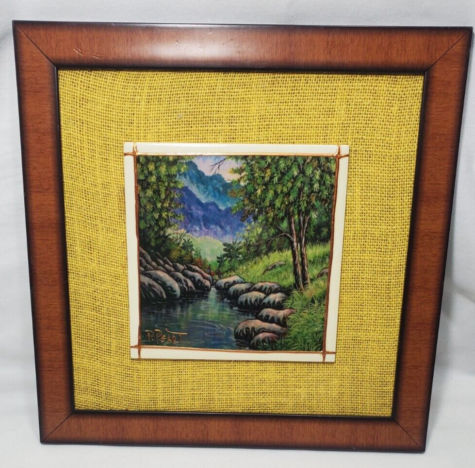 Framed Tile Jamaican International Invitational Meet Signed