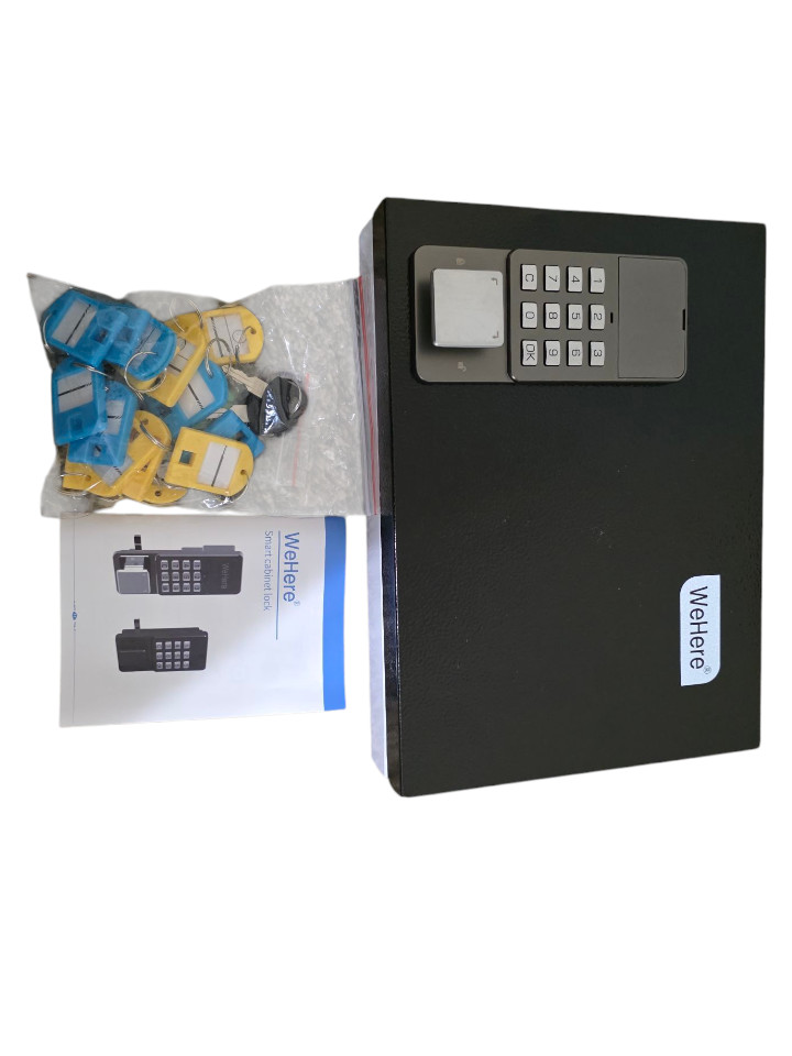WeHere 16 Key Smart Lock Box Wall Mount, APP Bluetooth/OTP/Wi-Fi/Fixed Code/Key