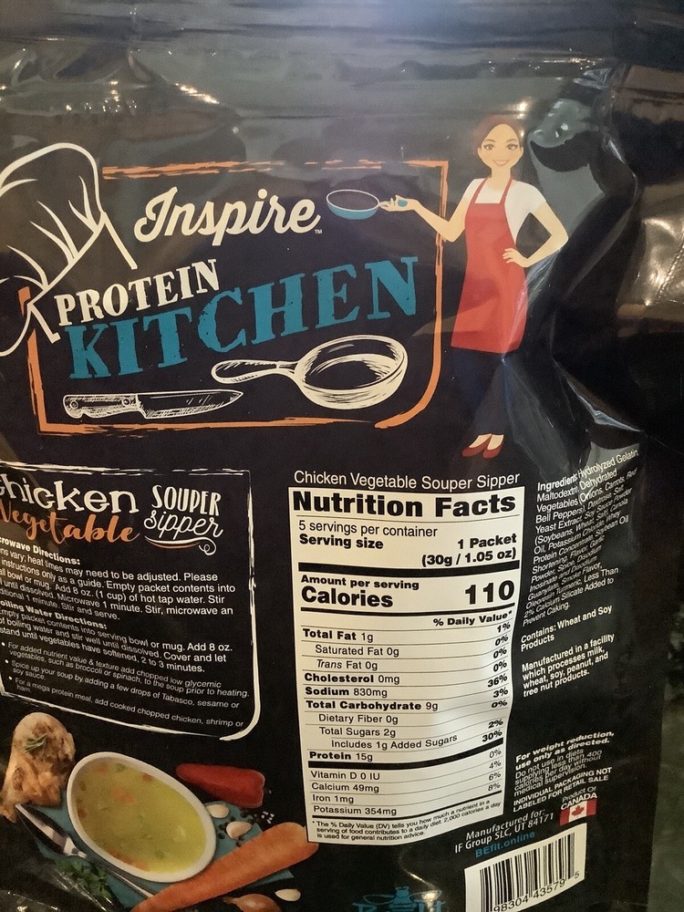 Inspire Protein Chicken Vegetable Soup