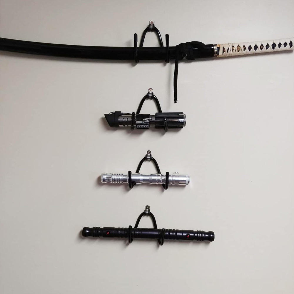 Horizontal Wall Rack Wall Holder Lightsaber Display Rack Hook Stand, Compatible