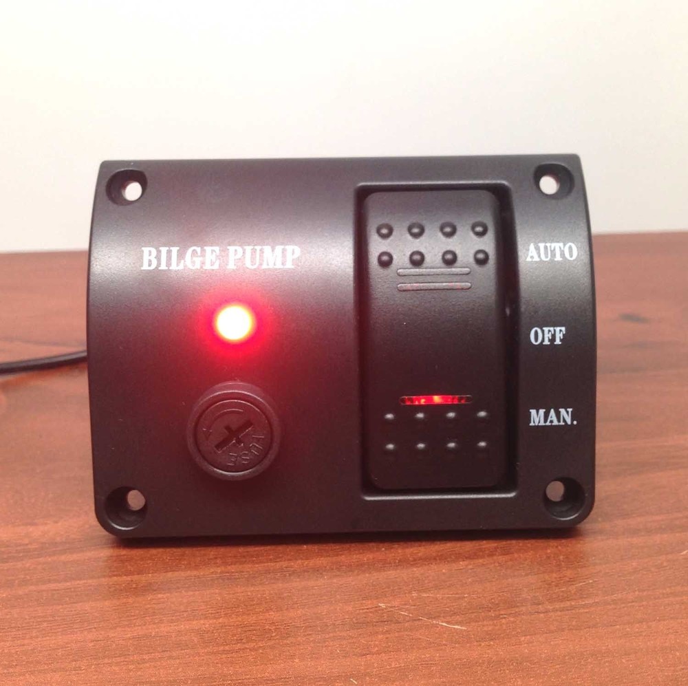MARINE BOAT BILGE PUMP SWITCH ABS MANUAL AUTOMATIC OFF SPRING RETURN
