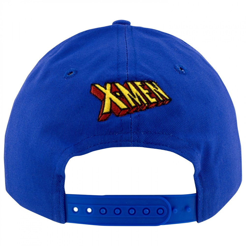 X-Men Logo Blue & Yellow Snapback Hat Multi-Color