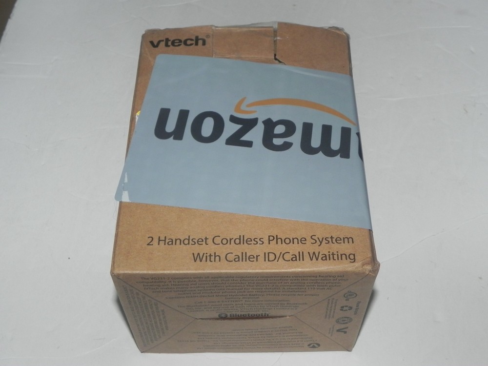 Vtech VG231-2 TWO Cordless Phone Handsets with base & Battery #2