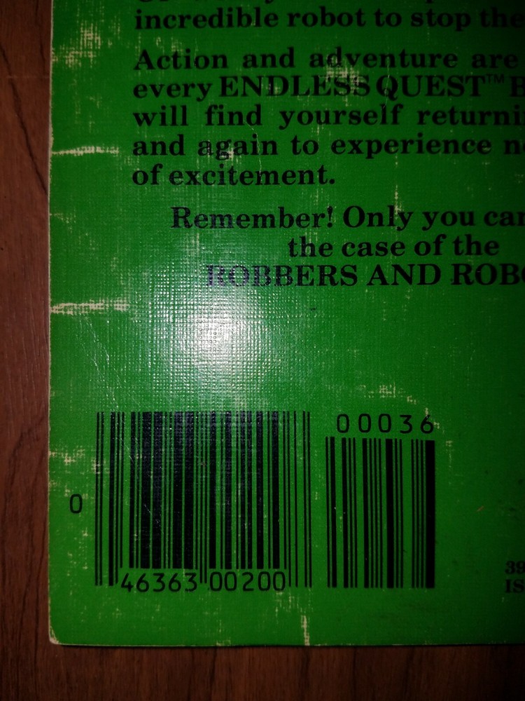 TSR: Endless Quest Book # 9 - ROBBERS AND ROBOTS