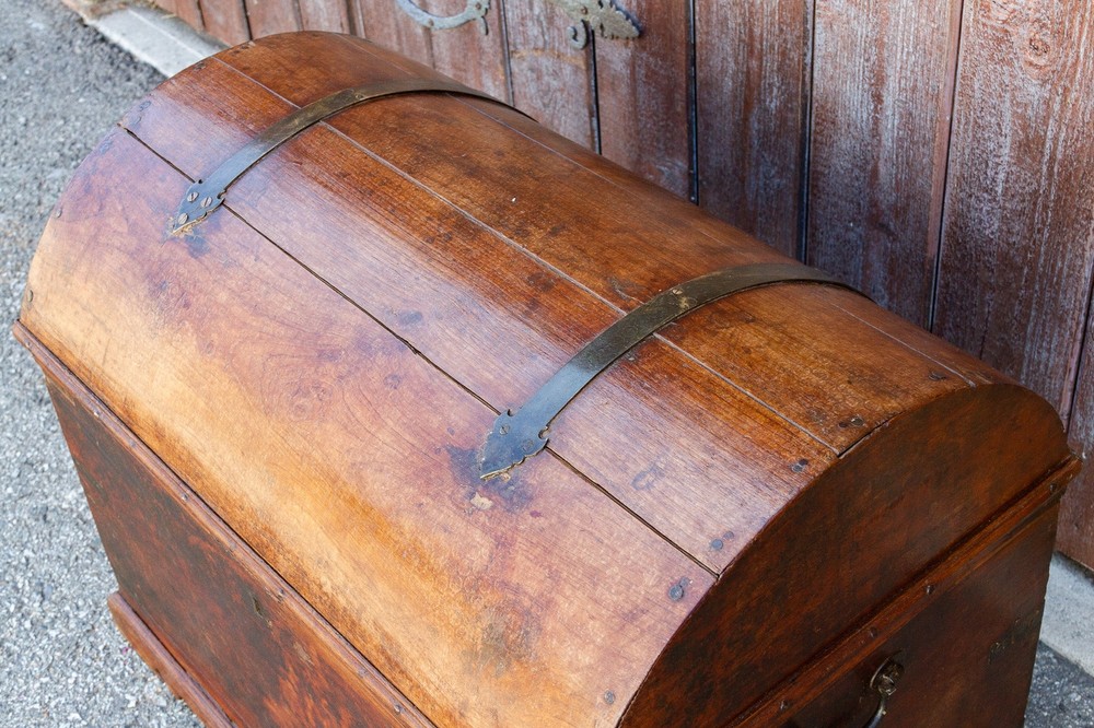 Antique Spanish Dome Top Trunk