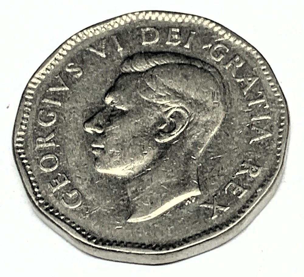# C1673 CANADA COIN, FIVE CENTS 1949