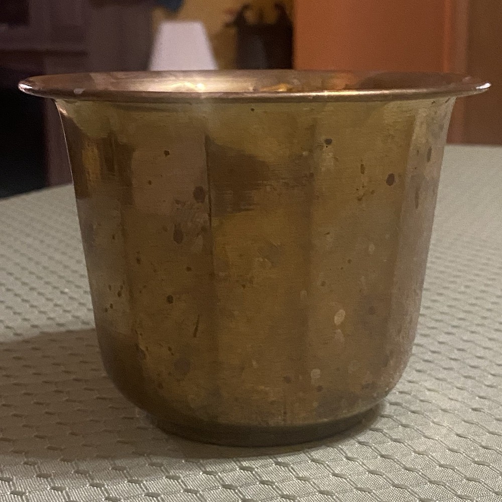 Brass Planter 3.75” H x 5” W