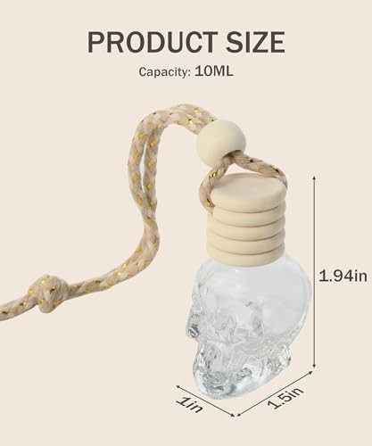 7PCS Car Diffuser Bottle,Automotive Use Car Diffuser Car Hanging Glass