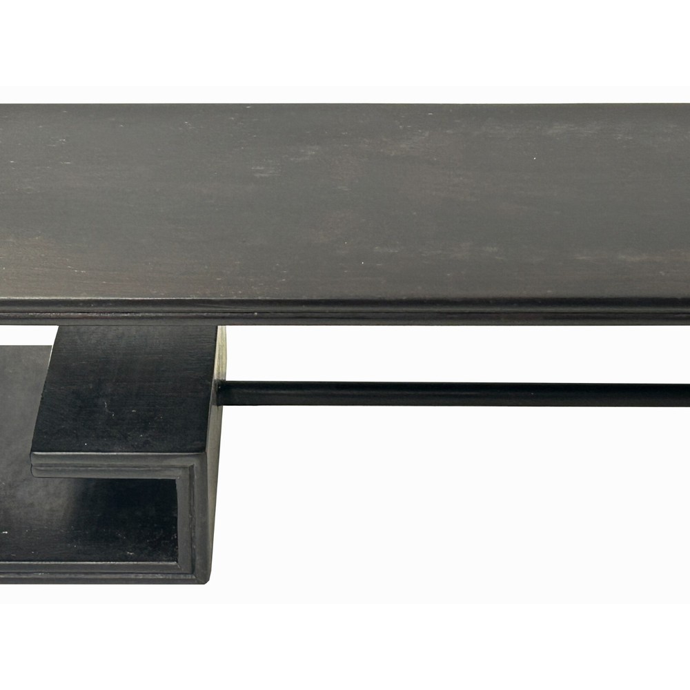 13.5" Oriental Dark Brown Wood Rectangular Table Top Stand Riser ws3734