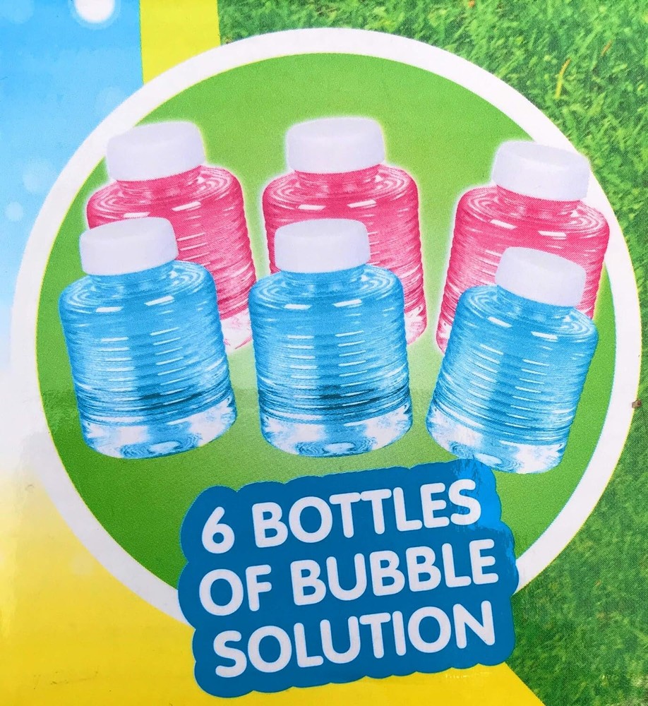 3 Bubble Guns Includes 6 Refill Solution with LED Lights and Music