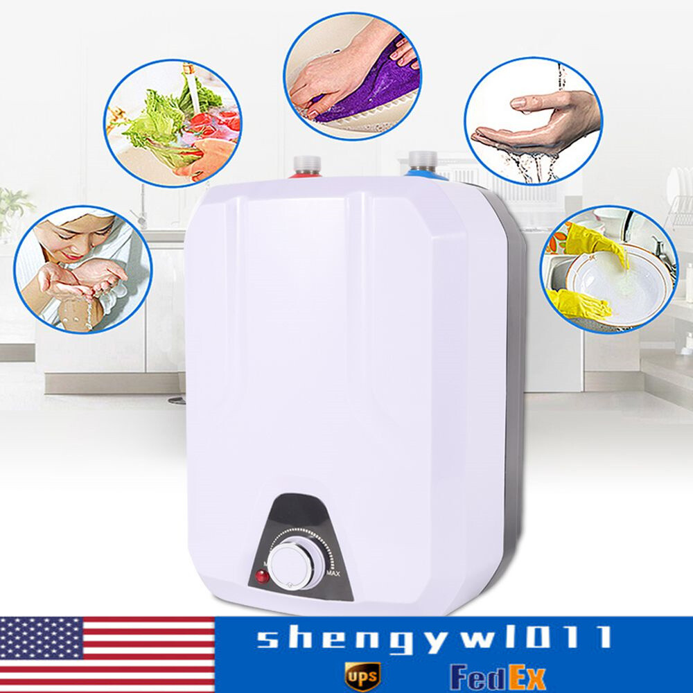 6L 1500W Instant Hot Water Heater Electric Tankless On Demand House Shower Sink