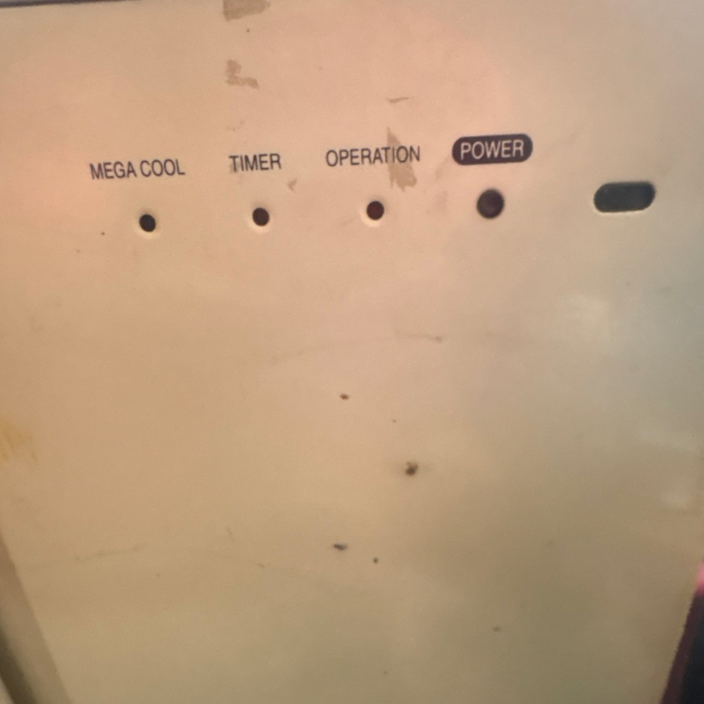 Sharp Portable Air Conditioner Single Hose Timer White Floor Plastic