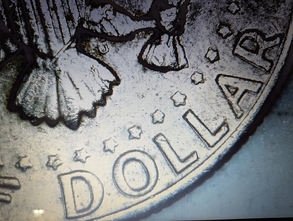 1972 D Kennedy half dollar mechanical doubling reverse