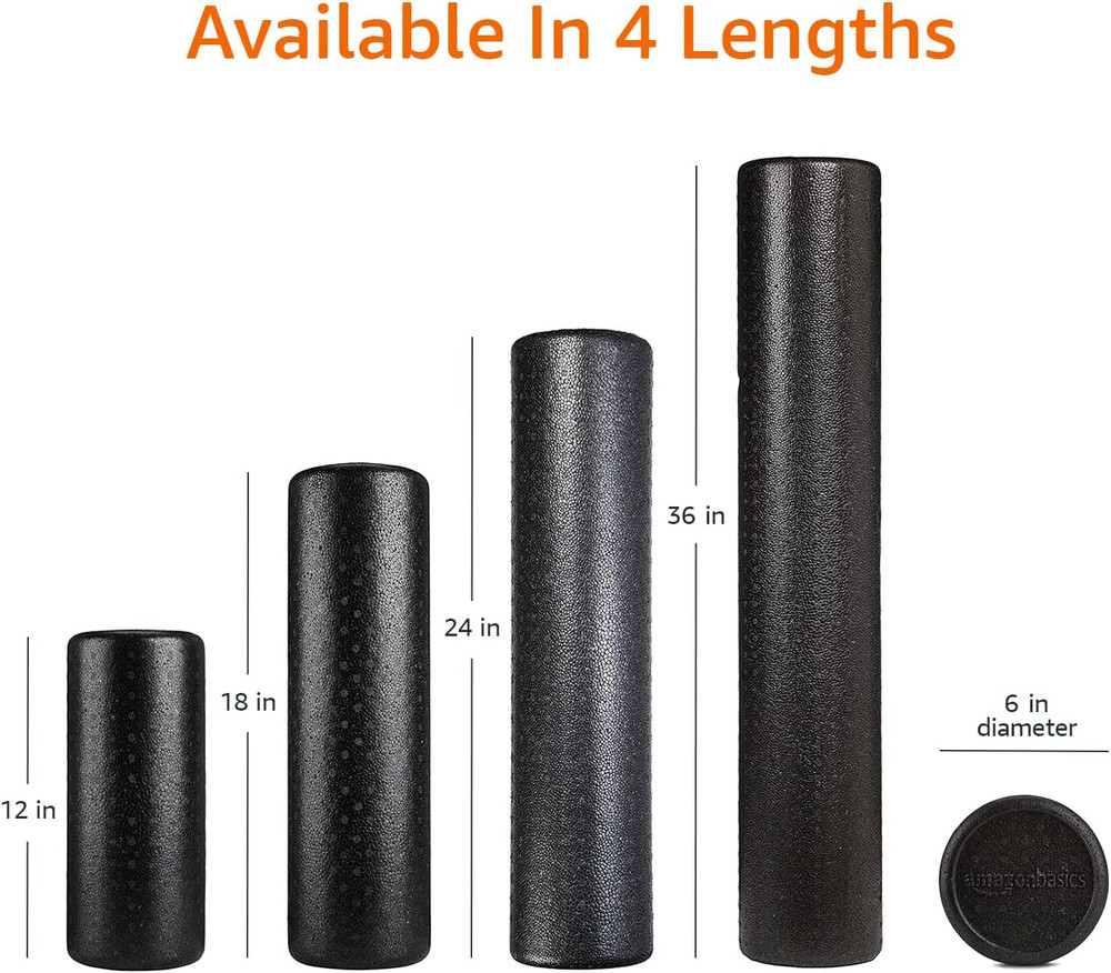 Basics High Density Foam Roller for Exercise and Recovery