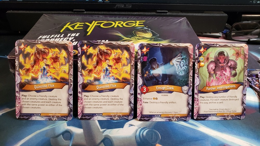 Unscanned Keyforge Prophetic Visions Foresight Deck. High Control