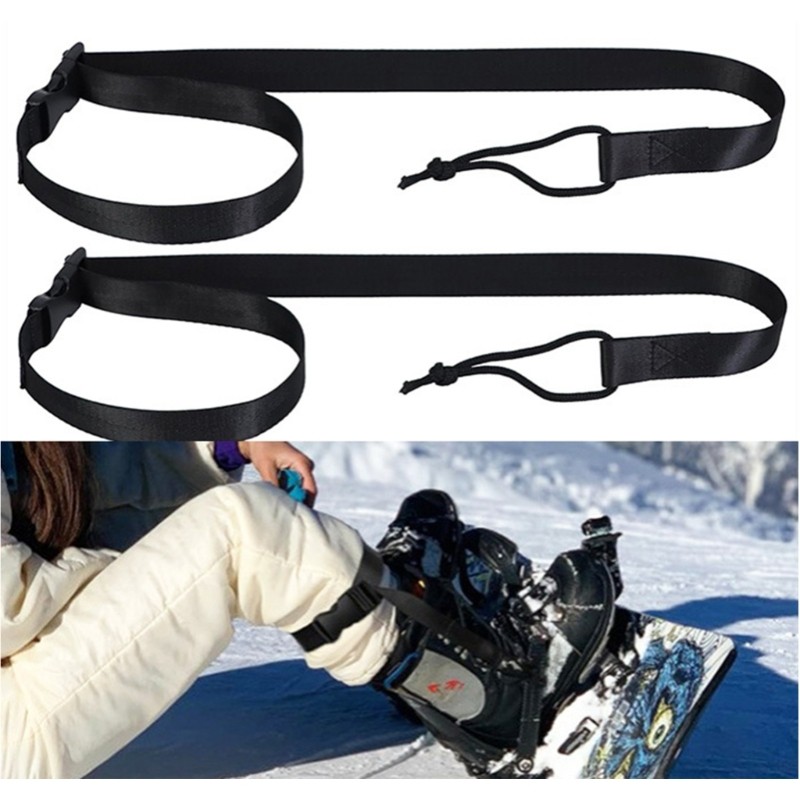 2Pcs Ski Board Tie Down Strap Snowboard Strap For Snowboarding Enduring