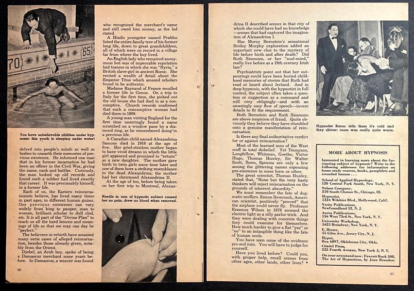 “Have You Lived Before?” 1956 article Reincarnation