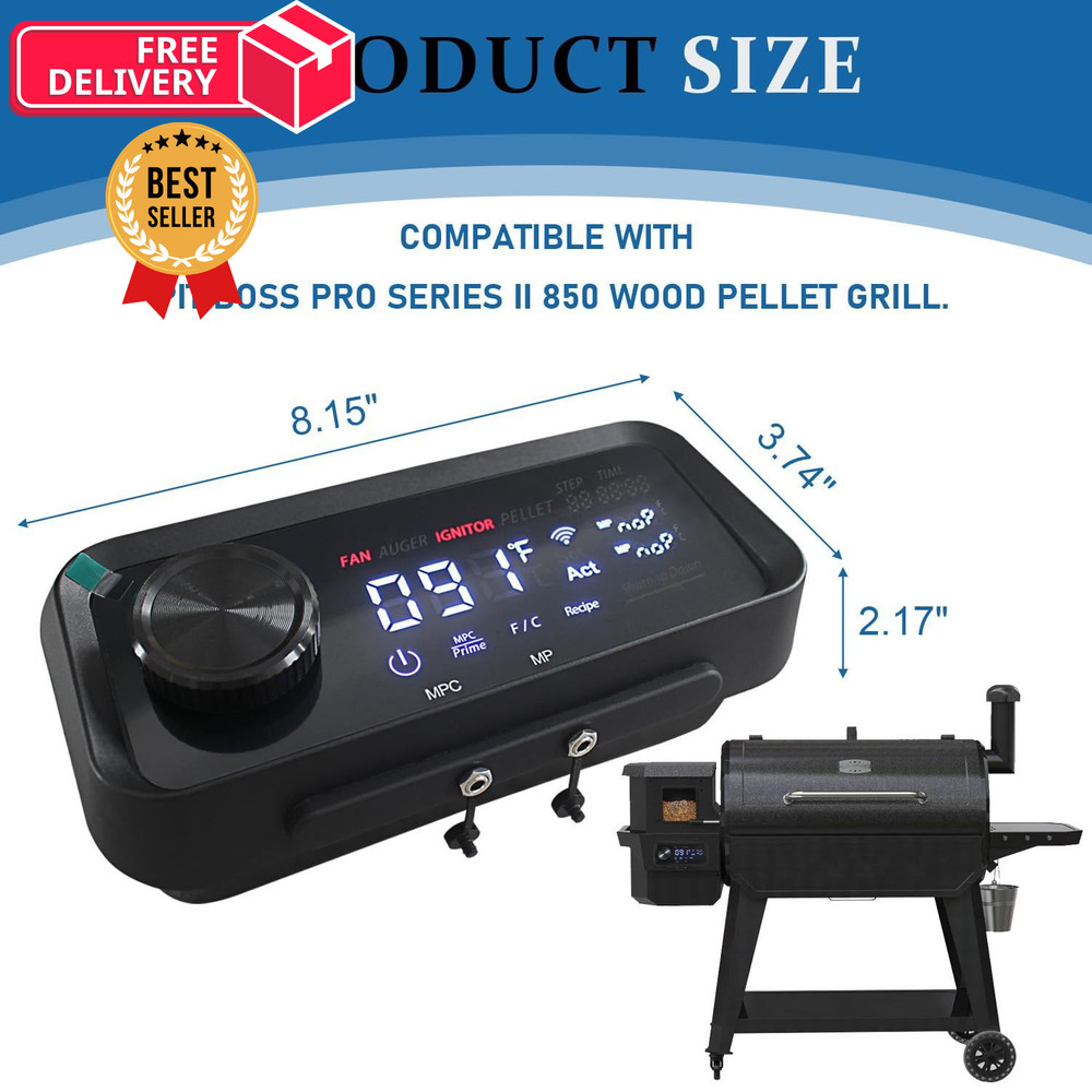 Replacement 80146 Digital Pit Boss 80146 PID Control Board, black