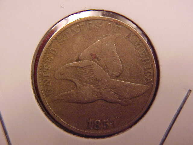 1857 FLYING EAGLE CENT - VF - SEE PICS! - (X1970)