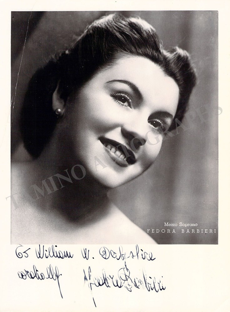 Barbieri, Fedora - Signed Photograph