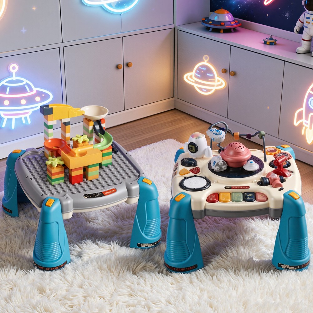 VEVOR Toddler Learning Table 6-36 Months Activity Table with 60+ Sound Sources