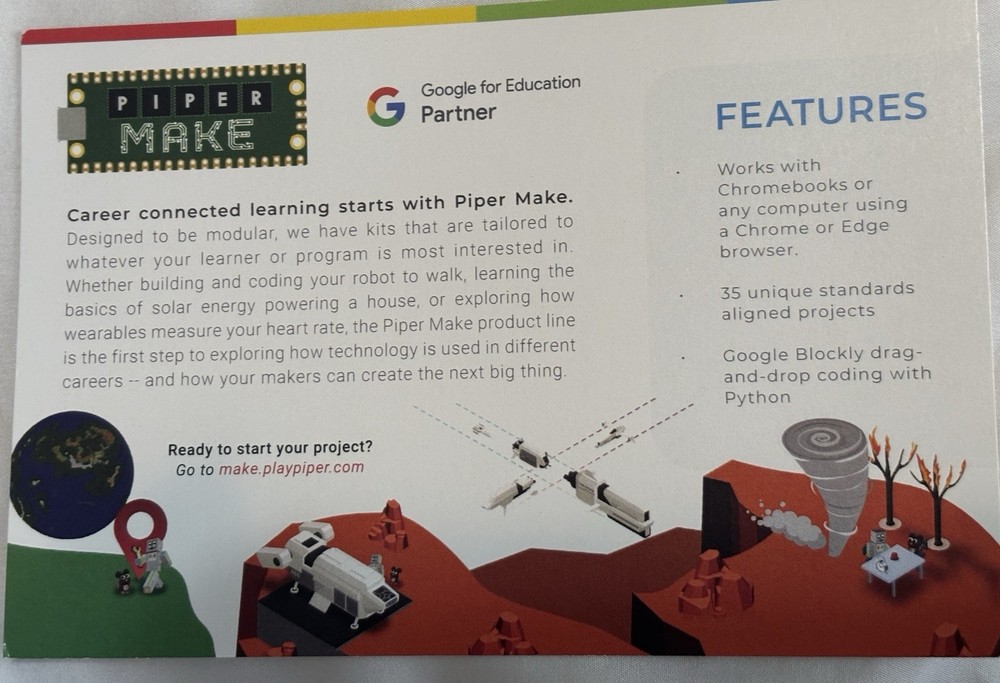 Piper Make DIY Game Controller Kit- Educational Electronics- STEM - Unassembled
