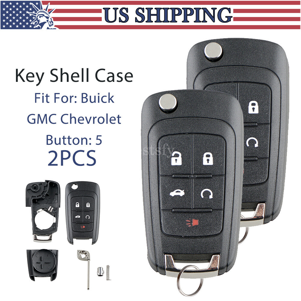 2 For 2011 2012 2013 2014 2015 2016 Buick Lacrosse Encore Remote Key Shell Case