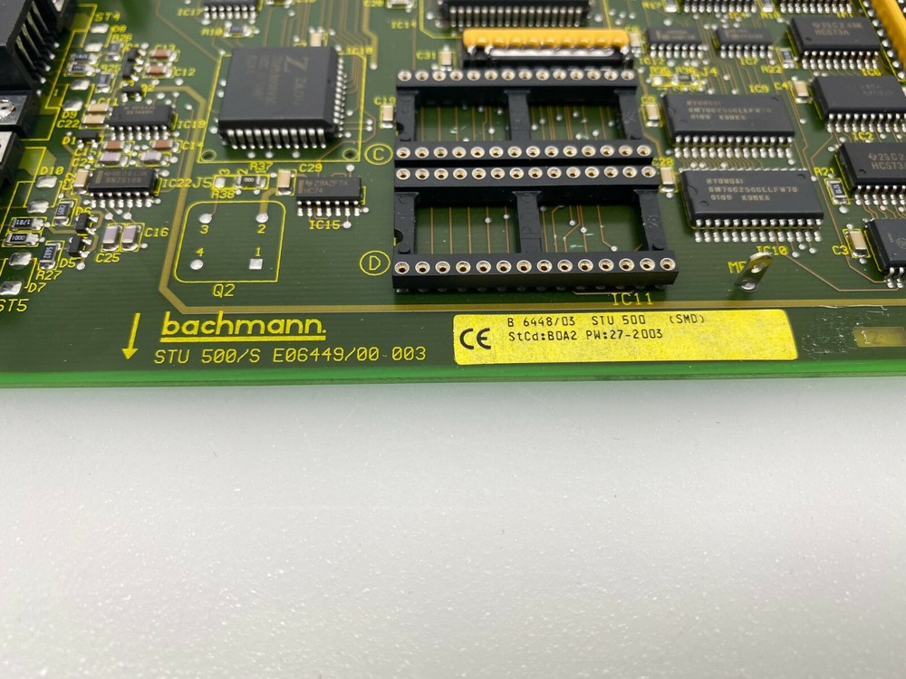 Bachmann Battenfeld Unilog STU 500/S Processor Card CPU E 06449 06448/03