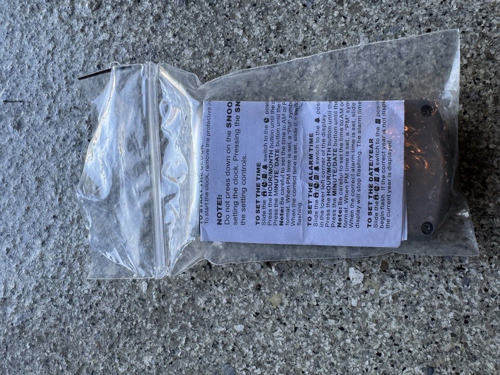 sharp digital travel clock