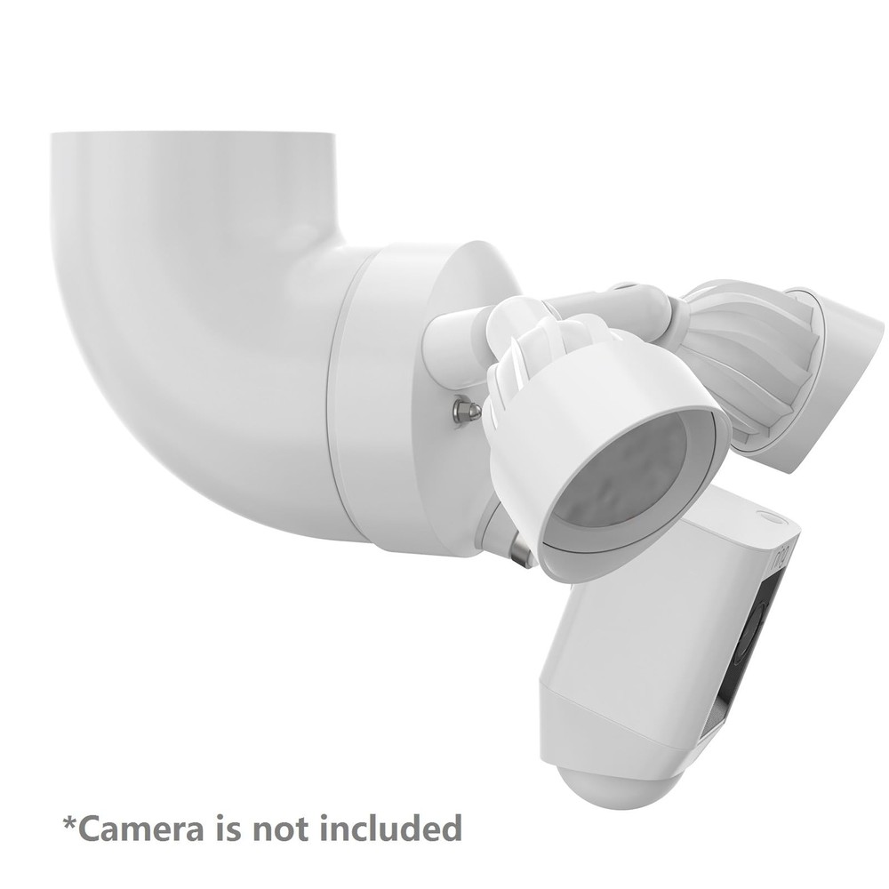 OkeMeeo Eave Mount for Ring Floodlight Cam Wired Plus/Pro, Smart White