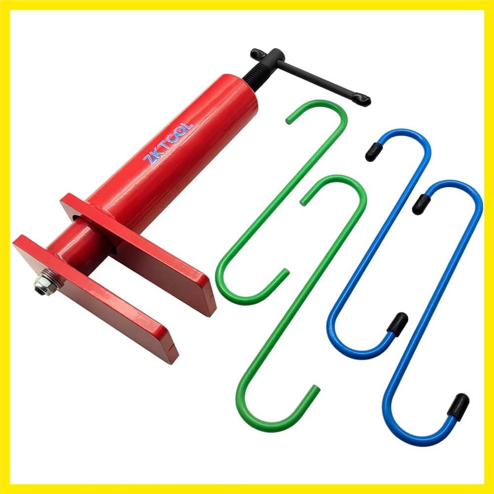 - Multi-Piston Brake Pad Spreader and Compression Tool with 4 Hanger Hooks fo...