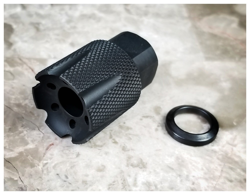 Steel Compact Low Concussion 1/2x28 Muzzle Brake Compensator NEW !!