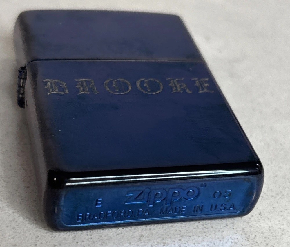 zippo lighter Anodized & Monogram “Brooke”