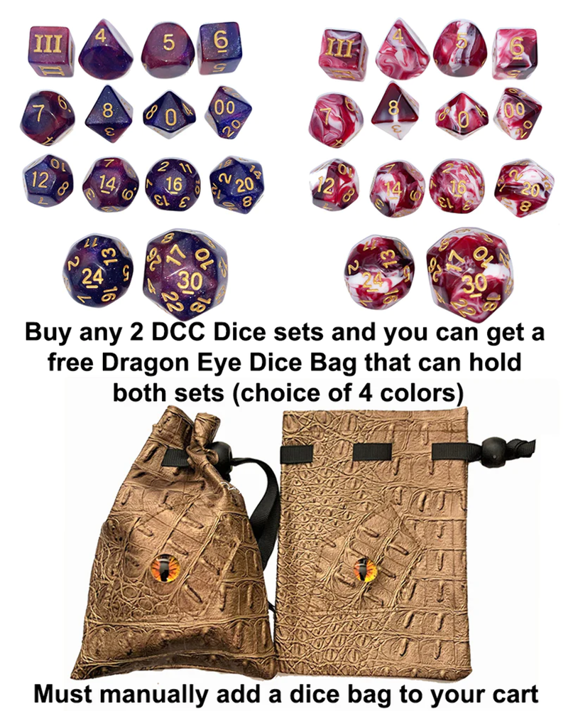Specialty 14 Unusual DCC Dice Set - Mage Bullets