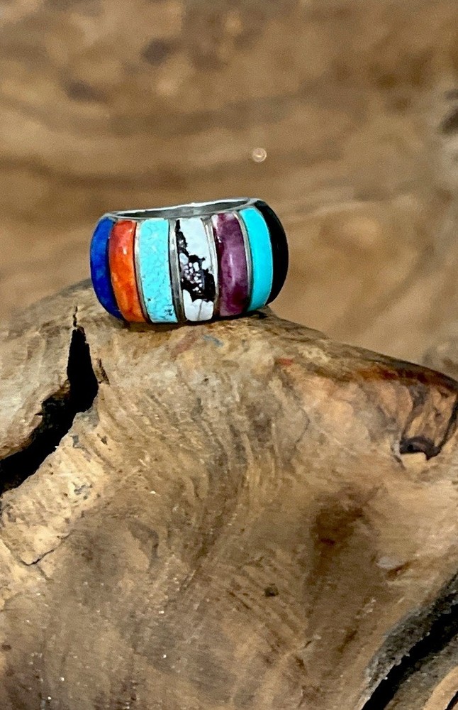 Sanel Sterling Silver Multi Stone Ring