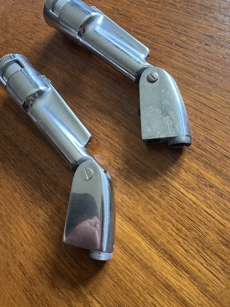 Pair Vintage EV Model 664 Dynamic Microphone Electrovoice Tested Working Deco