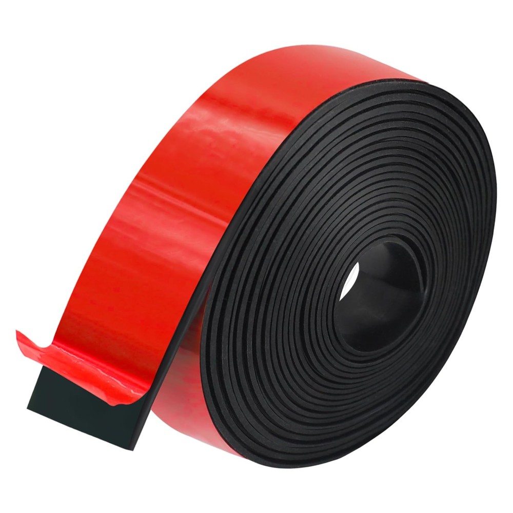 Adhesive Rubber Strips, Rubber Sheets, Rolls & Strips 1" Wide x 1/8" Thick x ...