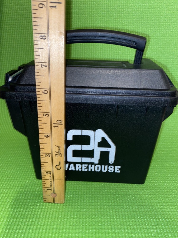 2A Warehouse Empty Plastic Ammo Box Snapping closures 6”x4”x 6”