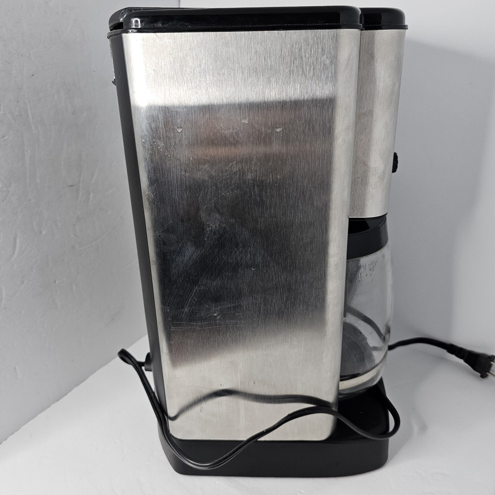 Cuisinart CBC-00 12-Cup Programmable Coffeemaker Silver/Black WORKS Breakfast