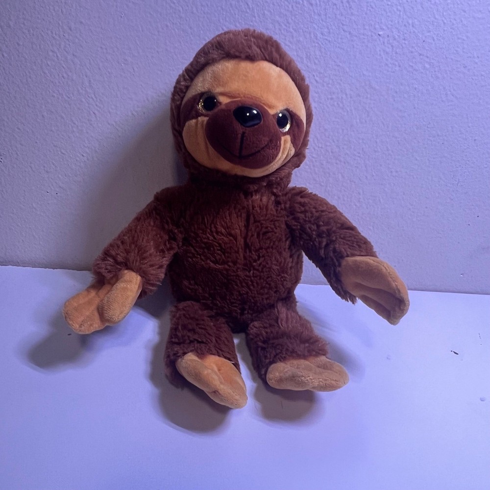 Redemption Plus Small Sloth Plush Brown Tan Three-Toed Stuffed Animal